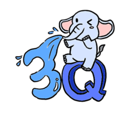 Q elephant sticker #5307445