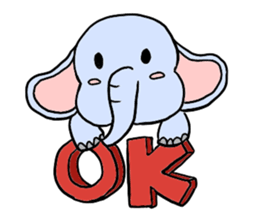Q elephant sticker #5307447