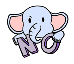 Q elephant sticker #5307448