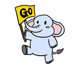 Q elephant sticker #5307450