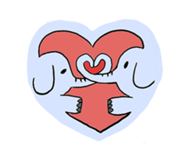 Q elephant sticker #5307458