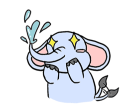 Q elephant sticker #5307459