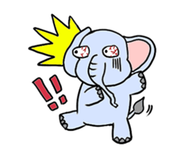 Q elephant sticker #5307460