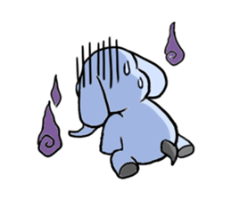 Q elephant sticker #5307461