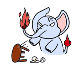 Q elephant sticker #5307465