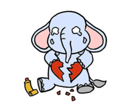 Q elephant sticker #5307467