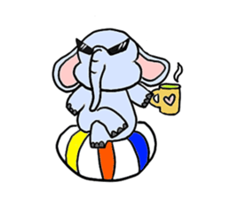 Q elephant sticker #5307471