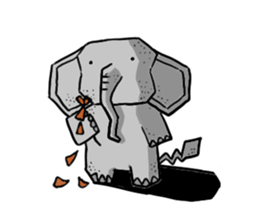Q elephant sticker #5307472
