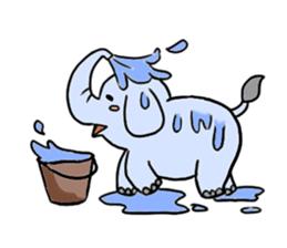 Q elephant sticker #5307474