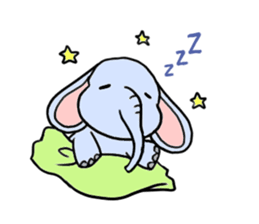 Q elephant sticker #5307475