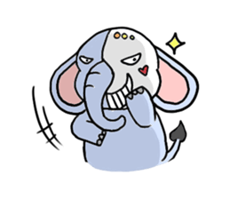 Q elephant sticker #5307477
