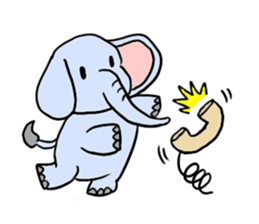 Q elephant sticker #5307478