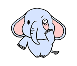 Q elephant sticker #5307480