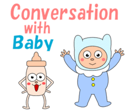 Conversation with baby English sticker #5308244