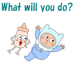 Conversation with baby English sticker #5308260