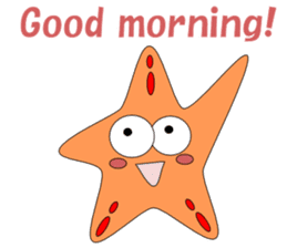 Feelings of starfish English sticker #5308621