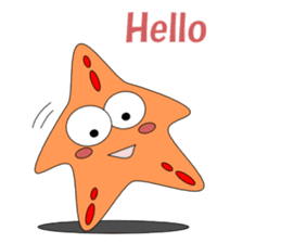 Feelings of starfish English sticker #5308622
