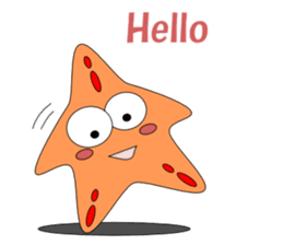 Feelings of starfish English sticker #5308622