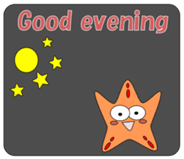Feelings of starfish English sticker #5308623