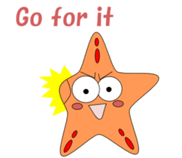 Feelings of starfish English sticker #5308625