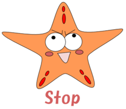 Feelings of starfish English sticker #5308626