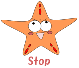 Feelings of starfish English sticker #5308626