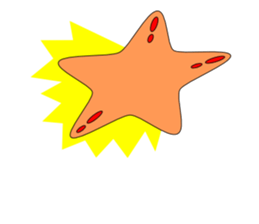 Feelings of starfish English sticker #5308627