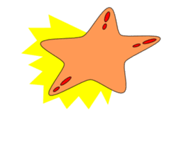 Feelings of starfish English sticker #5308627