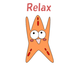 Feelings of starfish English sticker #5308628