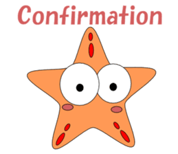 Feelings of starfish English sticker #5308629