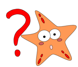 Feelings of starfish English sticker #5308631