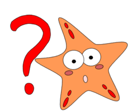 Feelings of starfish English sticker #5308631