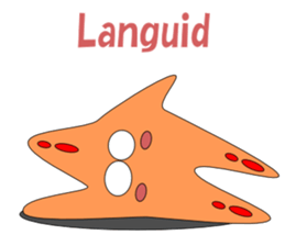 Feelings of starfish English sticker #5308632