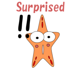 Feelings of starfish English sticker #5308633