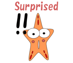 Feelings of starfish English sticker #5308633