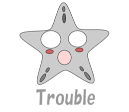 Feelings of starfish English sticker #5308634