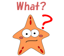 Feelings of starfish English sticker #5308638