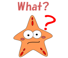 Feelings of starfish English sticker #5308638