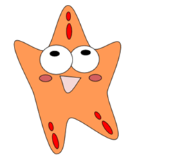 Feelings of starfish English sticker #5308640