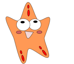 Feelings of starfish English sticker #5308640