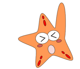 Feelings of starfish English sticker #5308641