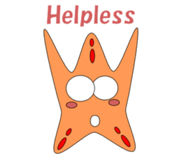 Feelings of starfish English sticker #5308645