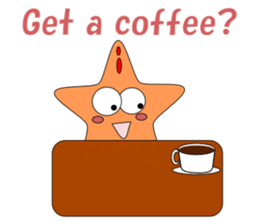 Feelings of starfish English sticker #5308647
