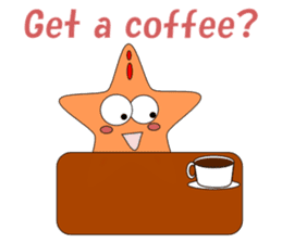 Feelings of starfish English sticker #5308647