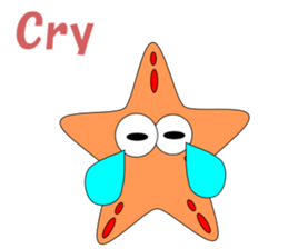 Feelings of starfish English sticker #5308648