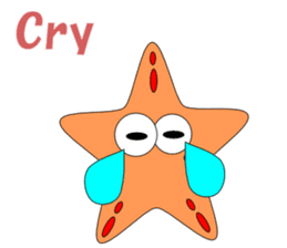 Feelings of starfish English sticker #5308648