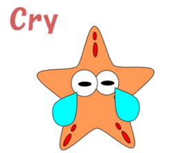 Feelings of starfish English sticker #5308648
