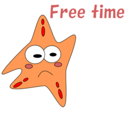 Feelings of starfish English sticker #5308649