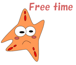 Feelings of starfish English sticker #5308649