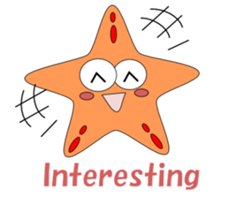Feelings of starfish English sticker #5308652
